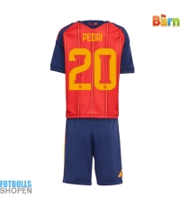 Billiga Spanien Pedri Gonzalez #20 Hemmatröja Barn VM 2026 Kortärmad (+ Korta byxor)